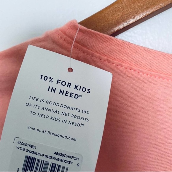 Life is Good | Snuggle Dog Sleep Tee NWT Small - Picture 6 of 9